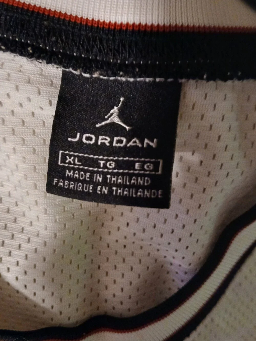 Rare Vintage white Air Jordan Brand Michael Jordan #23 basketball jersey Sz.XL